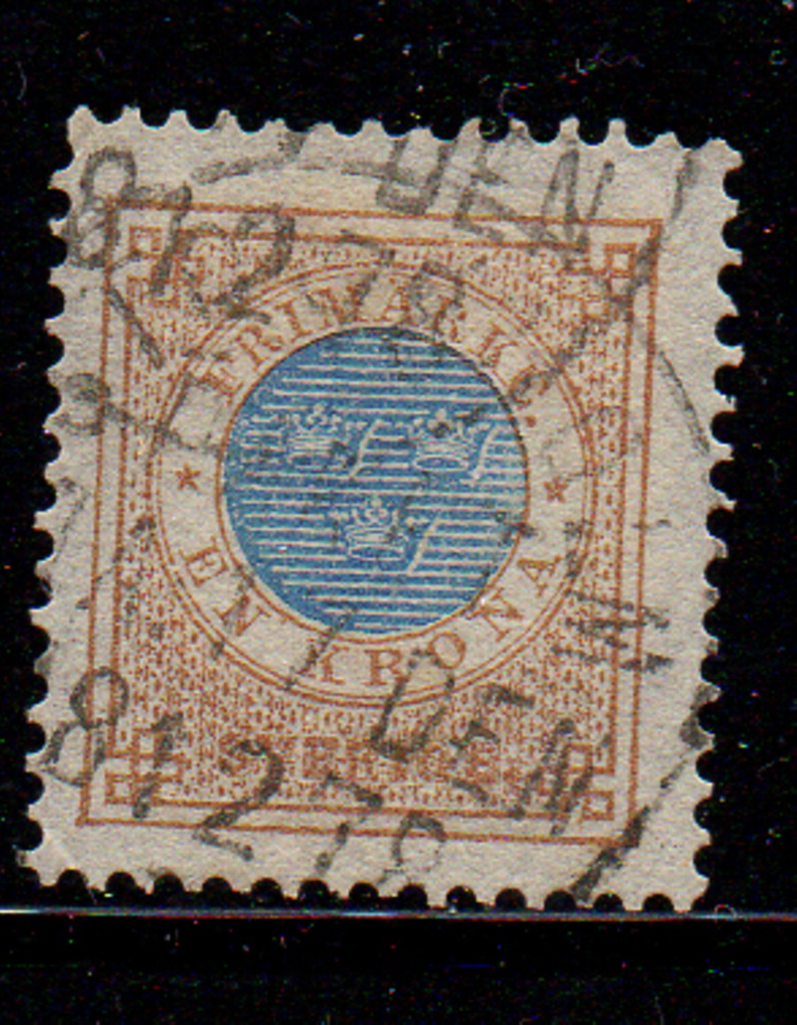 Sweden Sc 38 1878 1 kr numeral of value stamp used eBay